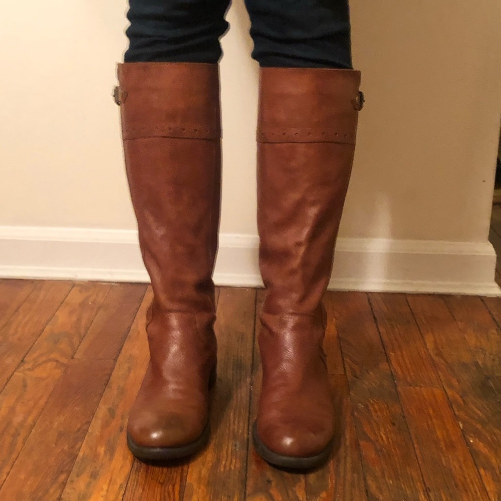 Franco Sarto Western Style, Leather Boots, size 8,